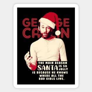 George Carlin Funny Christmas Magnet